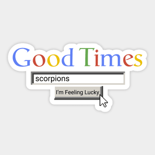 Good Times Scorpions Sticker